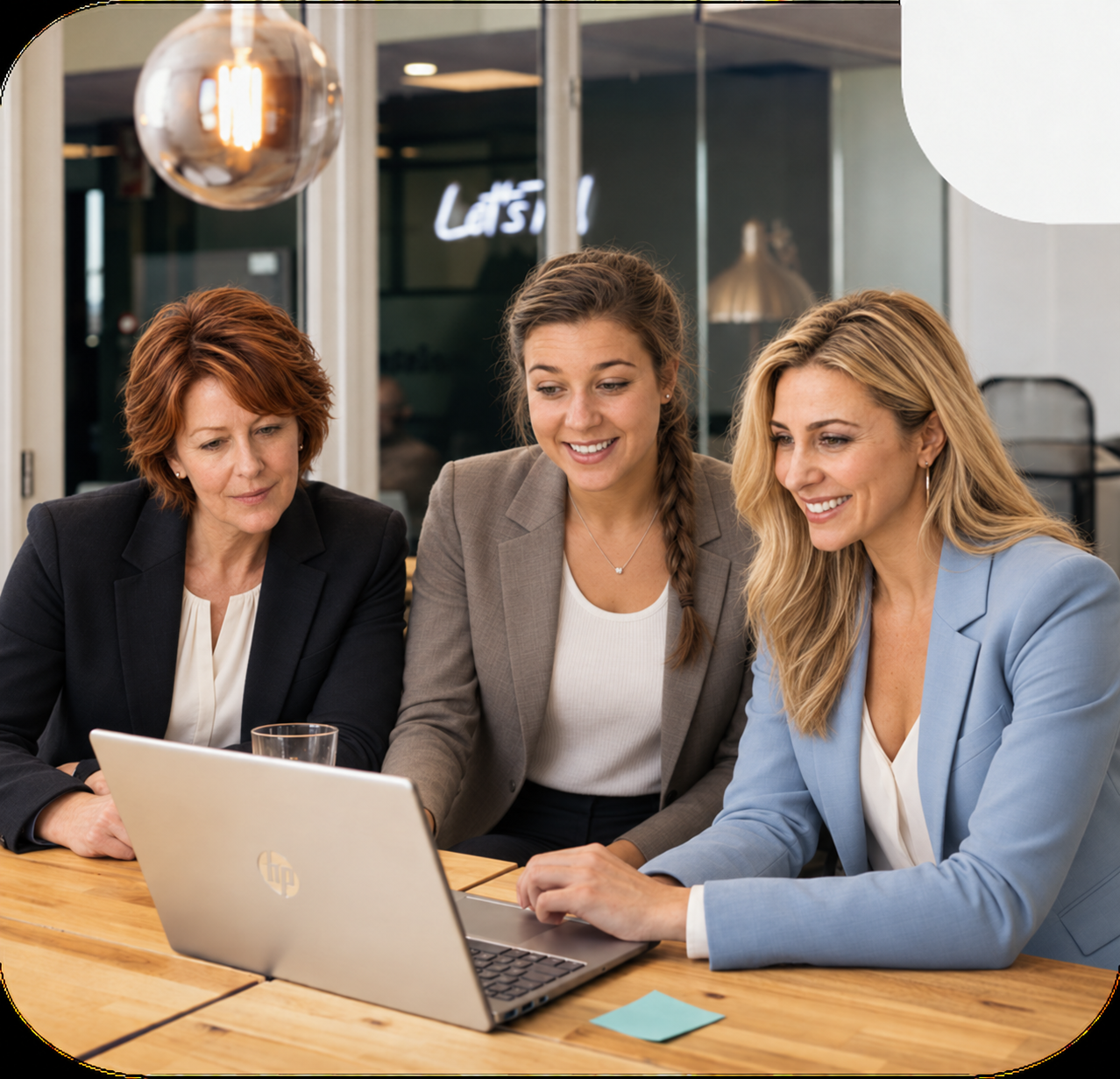 Brenda ter Burg, Suzanne and Cassandra working together